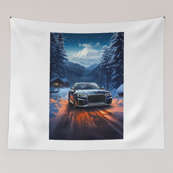 Item preview,  Audi RS4 ABT In Winter Alpine Village With Snow designed and sold by RevUpDesign.