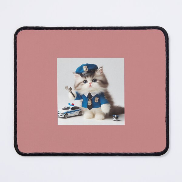 Item preview, police cat designed and sold by Brochamorocha.