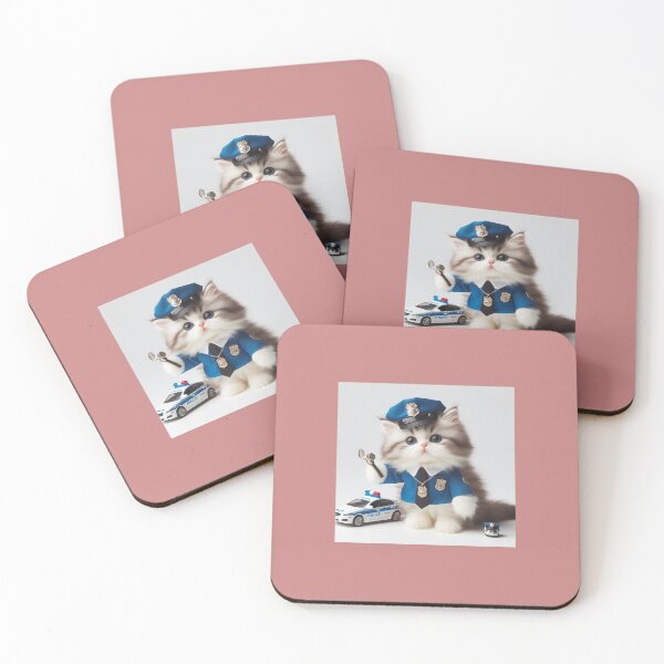Item preview, police cat designed and sold by Brochamorocha.