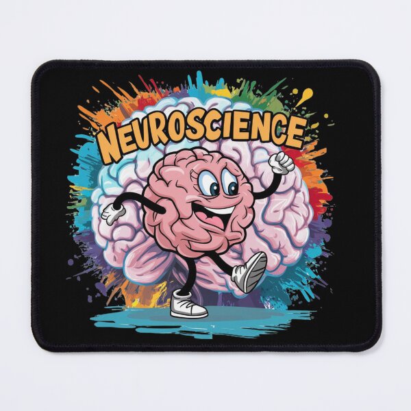 Item preview, Neuroscience grafic with happy brain funny gift for medical and biology students designed and sold by Angie-Atelier.