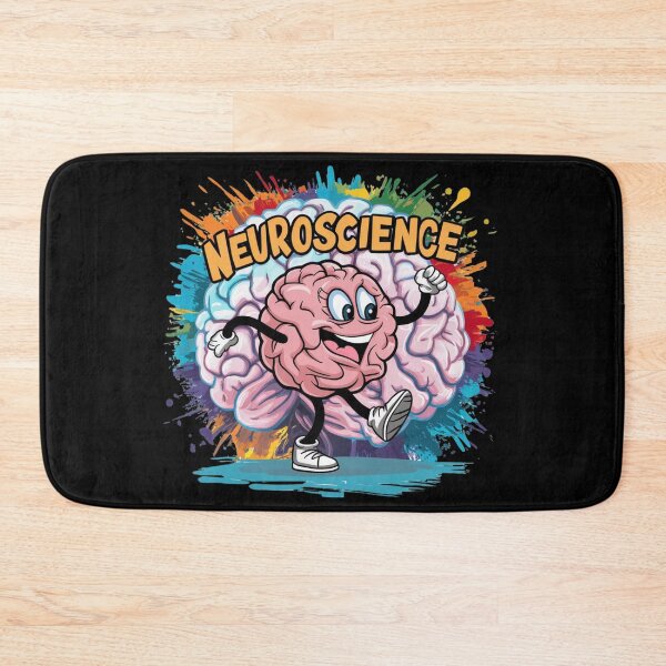 Item preview, Neuroscience grafic with happy brain funny gift for medical and biology students designed and sold by Angie-Atelier.