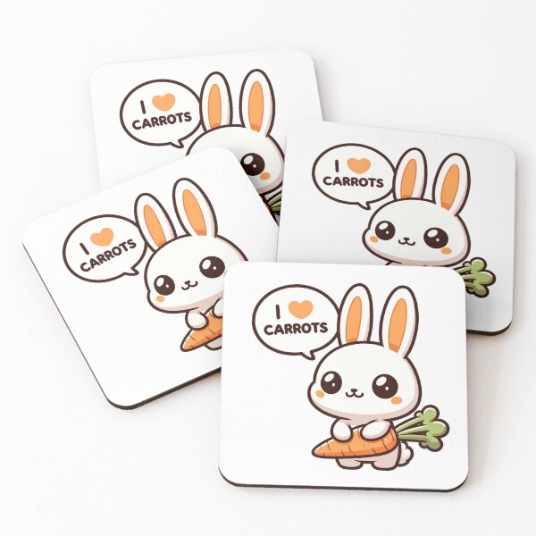 Item preview, I love carrots. The cute rabbit in anime style designed and sold by CameliaWave.