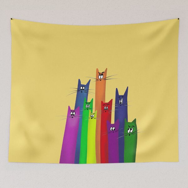 Item preview, Roaring kitty Startled Striped Kitties designed and sold by RysowankaZS.