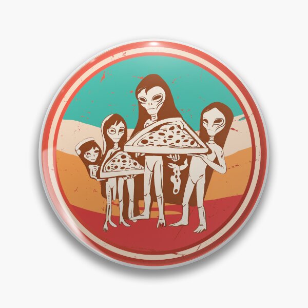 Item preview, Vintage Alien Family with Pizza: Intergalactic Pizza Night T-Shirt designed and sold by GorinART.