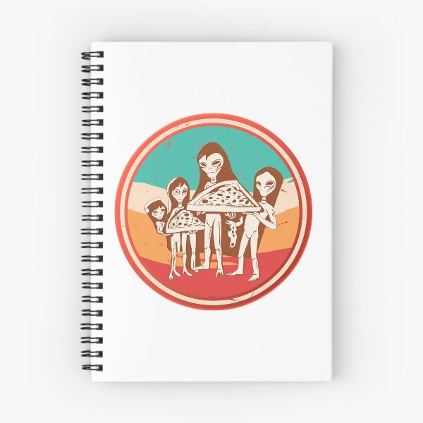 Item preview, Vintage Alien Family with Pizza: Intergalactic Pizza Night T-Shirt designed and sold by GorinART.