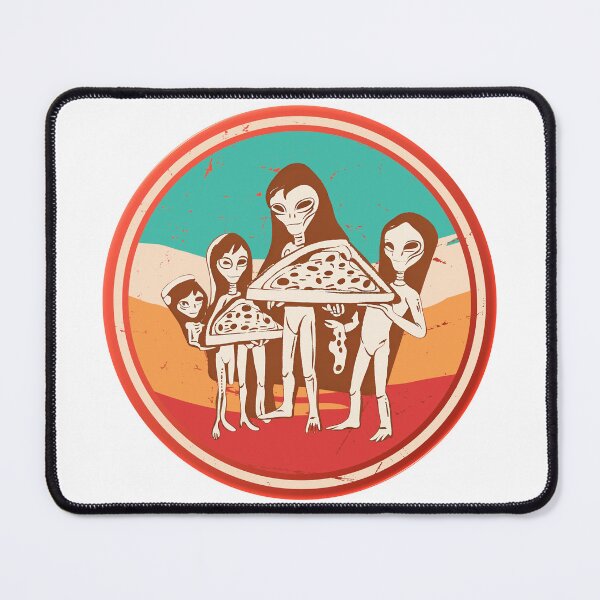 Item preview, Vintage Alien Family with Pizza: Intergalactic Pizza Night T-Shirt designed and sold by GorinART.