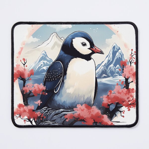 Item preview, Penguin Portrait Wearing a Japanese Happi Coat designed and sold by amelia5zebq2.