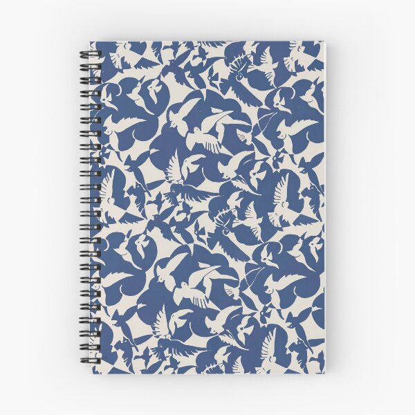 Item preview, Bird Pattern On Blue Background designed and sold by UrbanCult-Store.