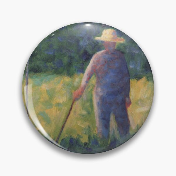 Item preview, Gardener (Peasant Man) Georges Seurat painting designed and sold by ArtUnova.