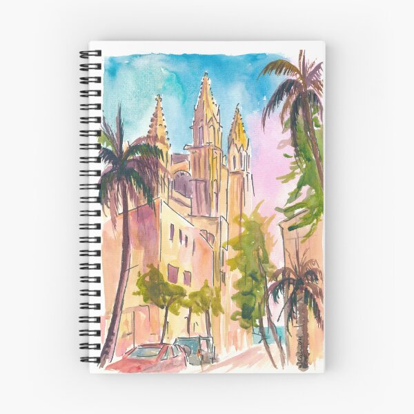 Item preview, Placa de la Reina Palma Mallorca and La Seu Cathedral designed and sold by artshop77.