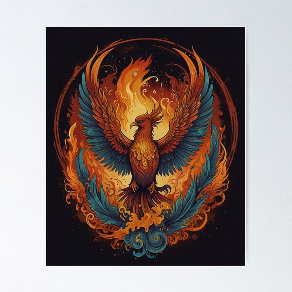 Item preview, a bird design for Rising Phoenix A Symbol of Resilience and freedom designed and sold by Abdelrahman45.