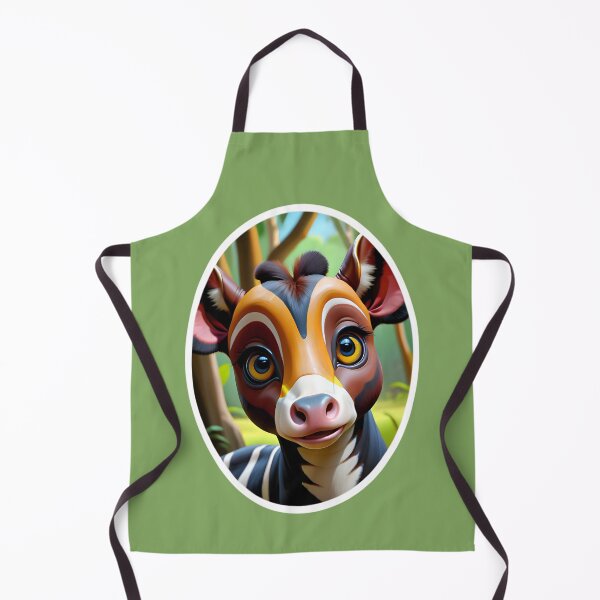 Item preview, Cute African Okapi In The Jungle designed and sold by TheArtOfPat.