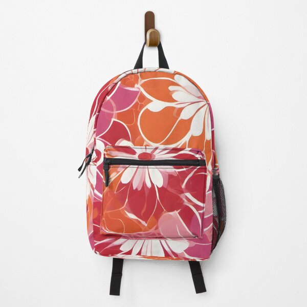 Item preview, Bold Blooms: Vibrant Floral Fantasy in Red, Pink, and Orange designed and sold by FreedomToDesign.