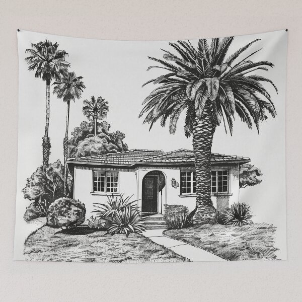 Item preview, California bungalow 1 designed and sold by Delicate-AI.