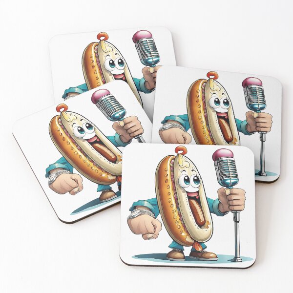 Item preview, dibujos animados lindo hot dog cantando designed and sold by averyiwqqfj.