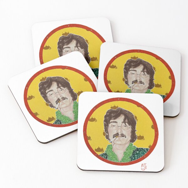 Item preview, John Lennon Yellow Submarine gouache portrait designed and sold by Bear Pokes .
