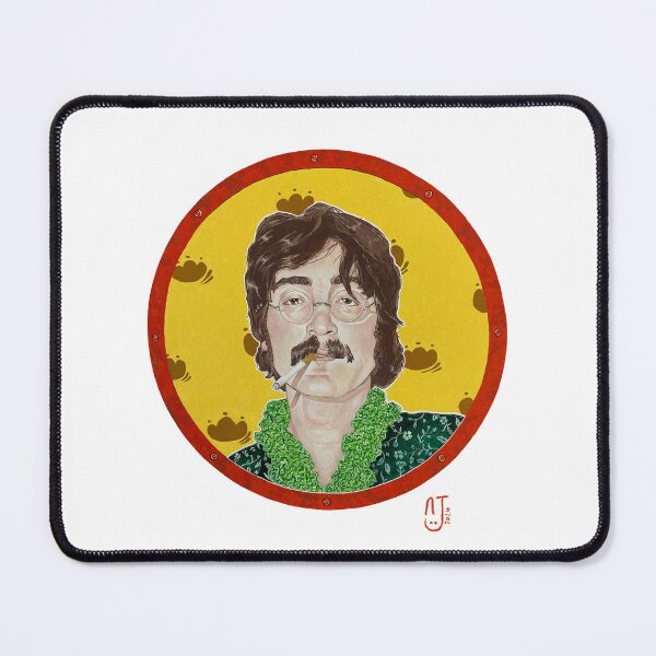 Item preview, John Lennon Yellow Submarine gouache portrait designed and sold by Bear Pokes .