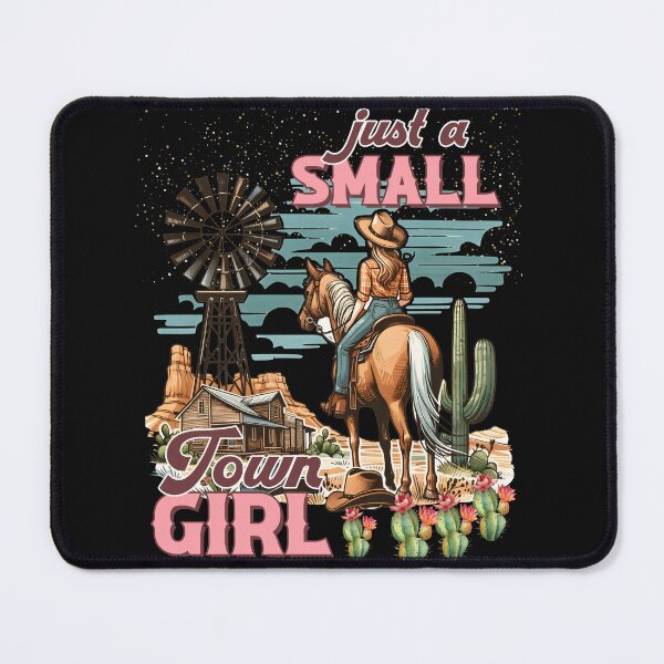 Item preview, Cowgirl on Horse Just A Small Town Girl designed and sold by AlienOccupation.