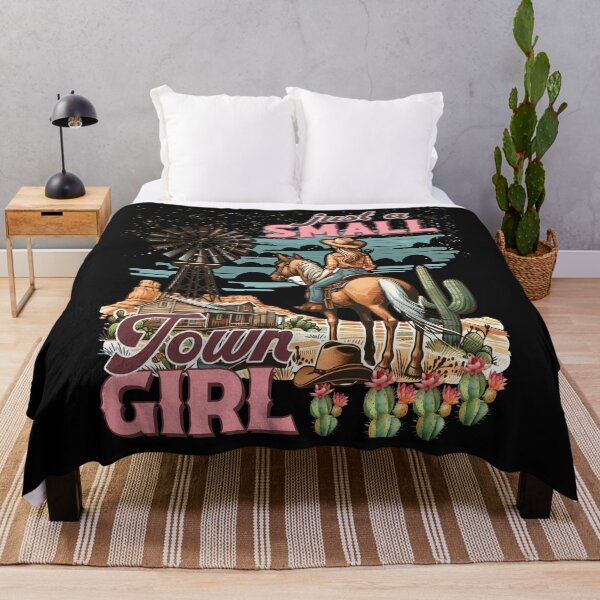 Item preview, Cowgirl on Horse Just A Small Town Girl designed and sold by AlienOccupation.