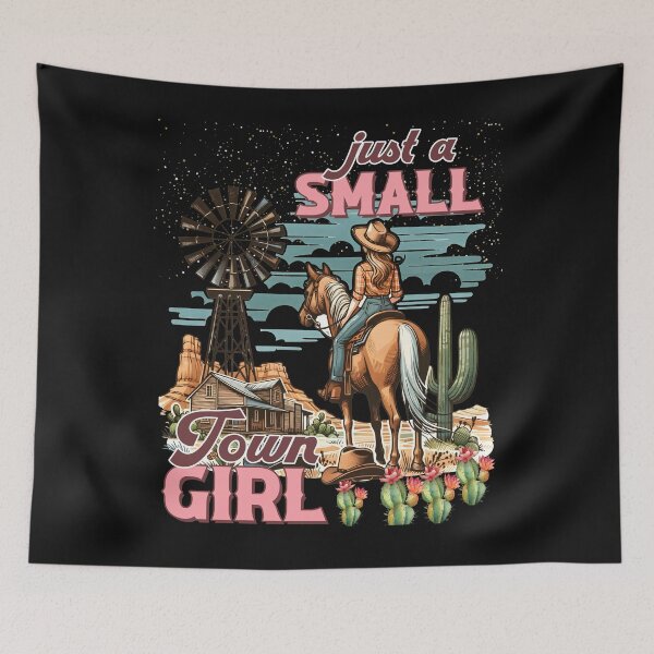Item preview, Cowgirl on Horse Just A Small Town Girl designed and sold by AlienOccupation.