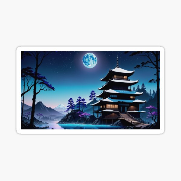 Item preview, Mystical Japanese Midnight Minka  designed and sold by WorkingOnPlanD.
