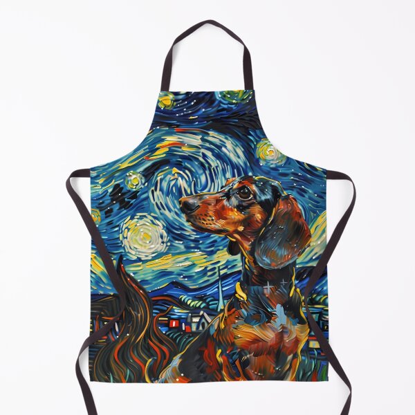 Item preview, Starry Night Dachshund Van Gogh Dog designed and sold by Vangoholic.