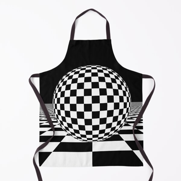 Item preview, Checkered Sphere on a Checkerboard Floor designed and sold by pinkal.