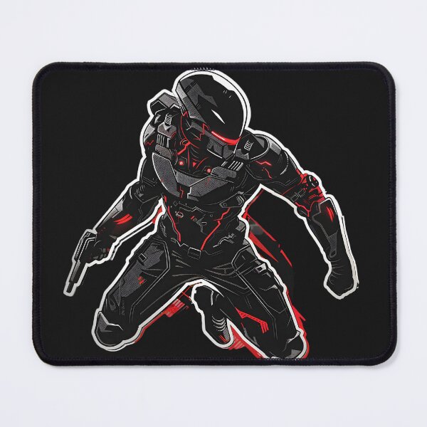 Item preview, Crimson Shadow: Android Assassin designed and sold by AI-Only Creations.