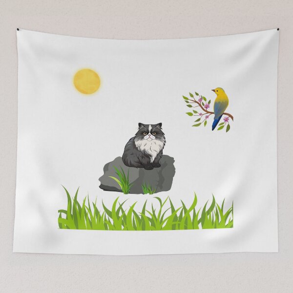 Item preview, Cat And A Bird designed and sold by Designfs.