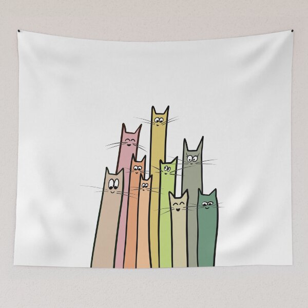 Item preview, Fairy kitty Pastel Smiling Cat Faces designed and sold by RysowankaZS.