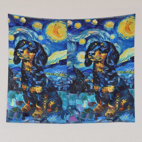 Item preview, Starry Night Dachshund Van Gogh Dog designed and sold by Vangoholic.