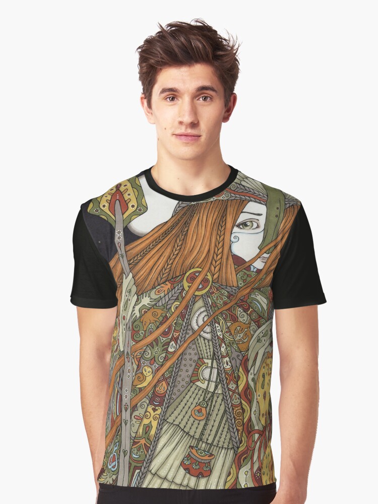 Thumbnail 1 of 5, Graphic T-Shirt, Boudicca designed and sold by AnitaInverarity.