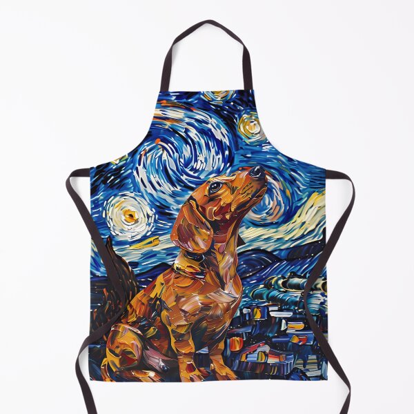 Item preview, Starry Night Dachshund Van Gogh Dog designed and sold by Vangoholic.