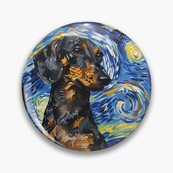 Item preview, Starry Night Dachshund Van Gogh Dog designed and sold by Vangoholic.