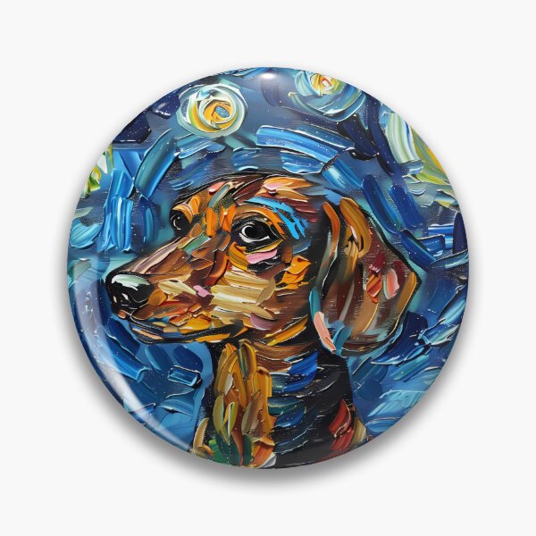 Item preview, Starry Night Dachshund Van Gogh Dog designed and sold by Vangoholic.