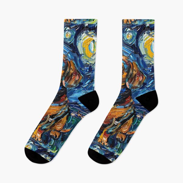 Item preview, Starry Night Dachshund Van Gogh Dog designed and sold by Vangoholic.