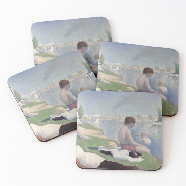 Item preview, Bathers at Asnières Georges Seurat Famous painting designed and sold by ArtUnova.