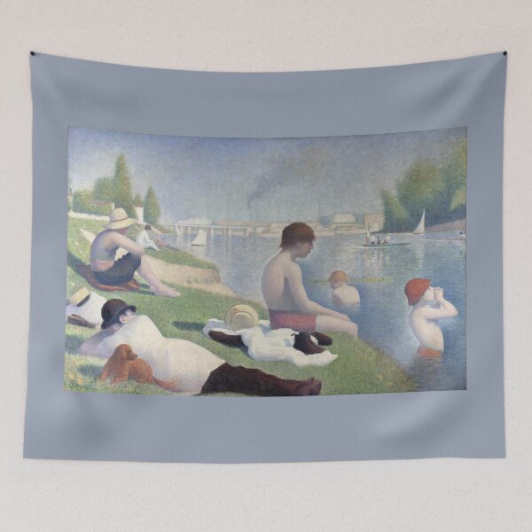Item preview, Bathers at Asnières Georges Seurat Famous painting designed and sold by ArtUnova.