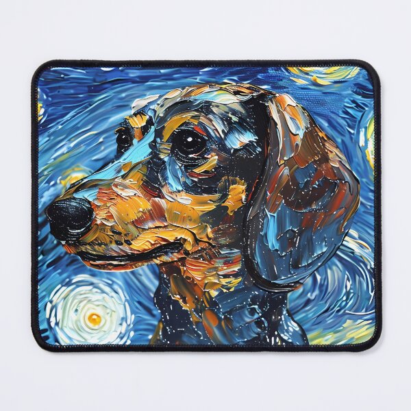 Item preview, Starry Night Dachshund Van Gogh Dog designed and sold by Vangoholic.