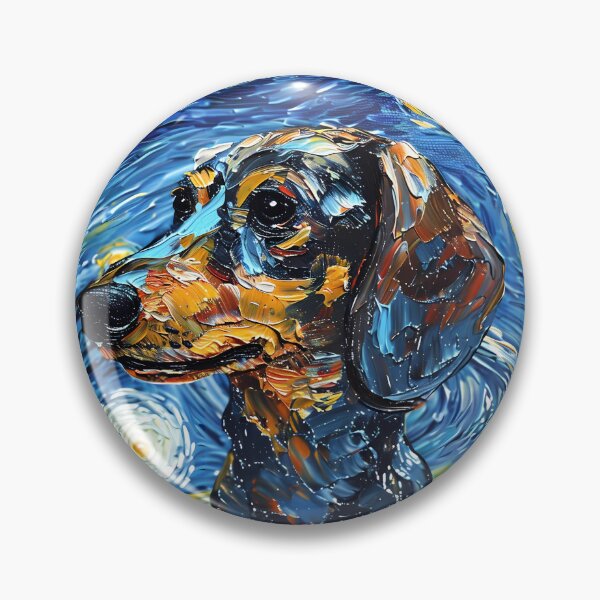 Item preview, Starry Night Dachshund Van Gogh Dog designed and sold by Vangoholic.
