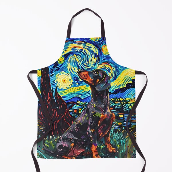 Item preview, Starry Night Dachshund Van Gogh Dog designed and sold by Vangoholic.