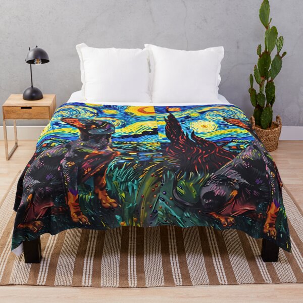 Item preview, Starry Night Dachshund Van Gogh Dog designed and sold by Vangoholic.