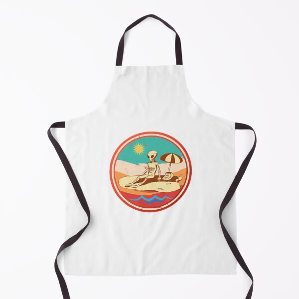 Item preview, Vintage Alien at the Beach: Intergalactic Beach Bum T-Shirt designed and sold by GorinART.