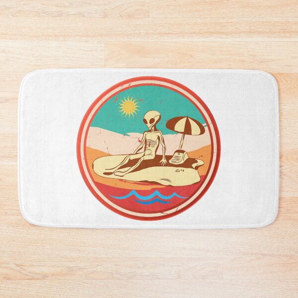 Item preview, Vintage Alien at the Beach: Intergalactic Beach Bum T-Shirt designed and sold by GorinART.