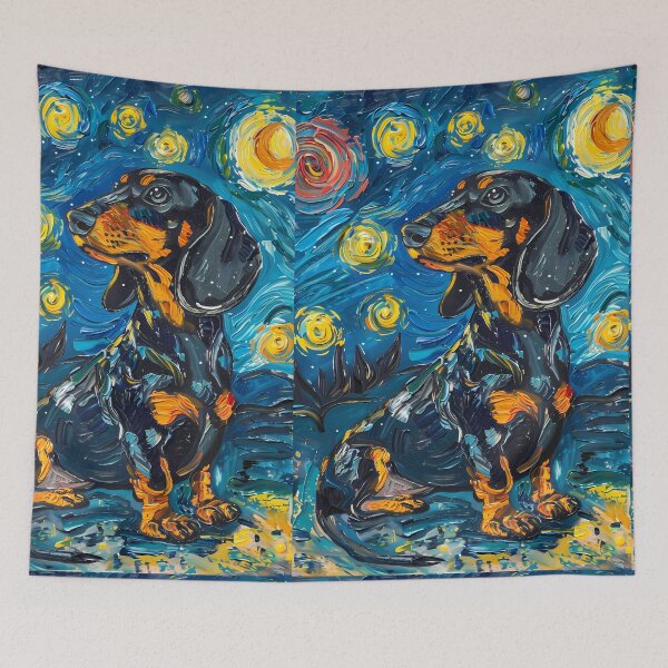 Item preview, Starry Night Dachshund Van Gogh Dog designed and sold by Vangoholic.