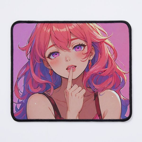 Item preview, Cute anime girl in pink designed and sold by Waifu-inc.