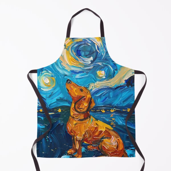 Item preview, Starry Night Dachshund Van Gogh Dog designed and sold by Vangoholic.