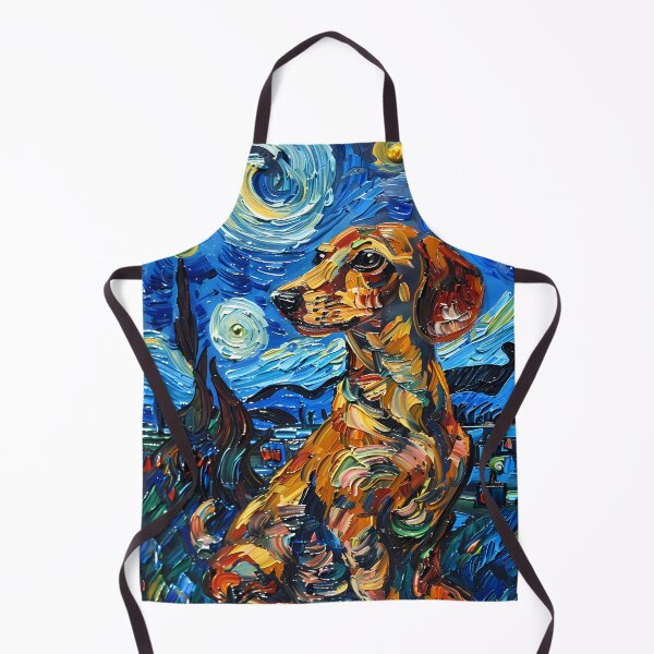 Item preview, Starry Night Dachshund Van Gogh Dog designed and sold by Vangoholic.