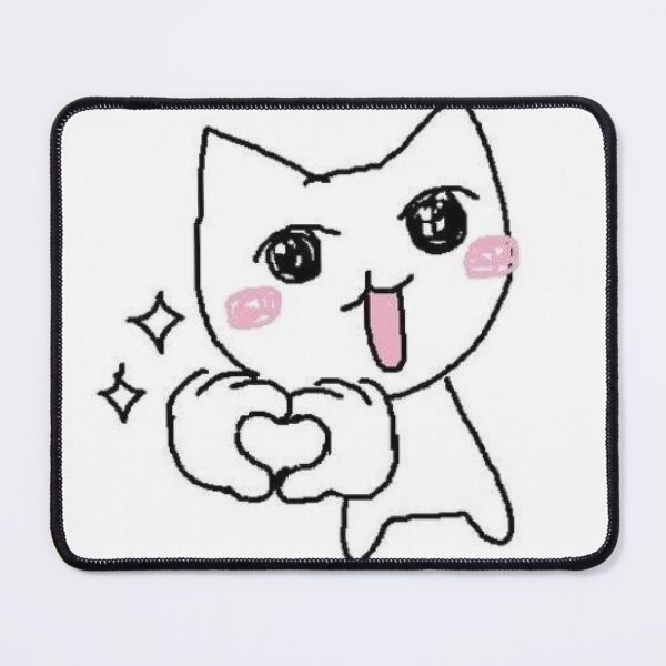 Item preview, cat drawing heart designed and sold by Verallium.