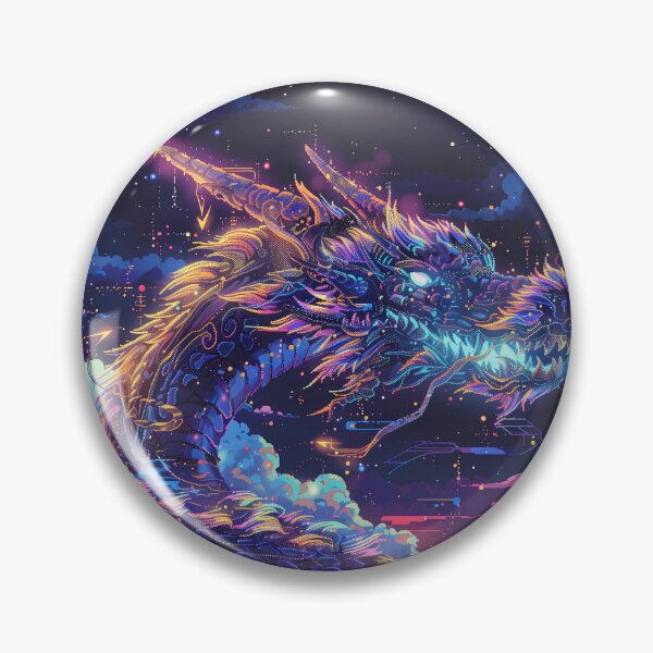 Item preview, Cosmic Dragon Pixel Art designed and sold by Kaos-Bit.